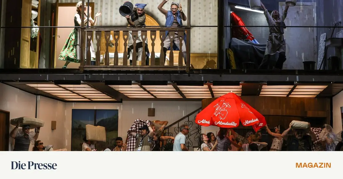 „Im weißen Rössl“ an der Volksoper: Gleich kippt hier der Wolfgangsee!