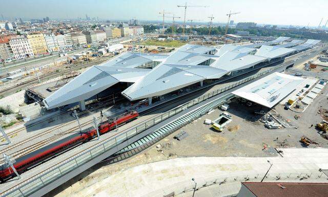 THEMENBILD: BAUSTELLE WIENER HAUPTBAHNHOF