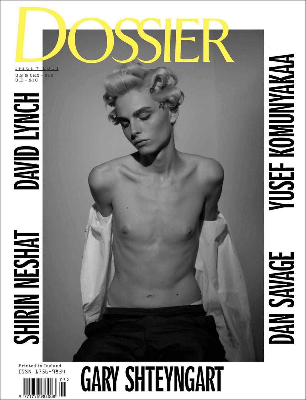 Männermodel Andrej Pejic modelt auf Grund seines androgynen Aussehens sowohl als Frau als auch als Mann. Das Cover des Dossier-Magazins erregte 2011 die Gemüter und wurde bei den Buchhandlungen Barnes &amp; Noble sowie Borders zensiert.