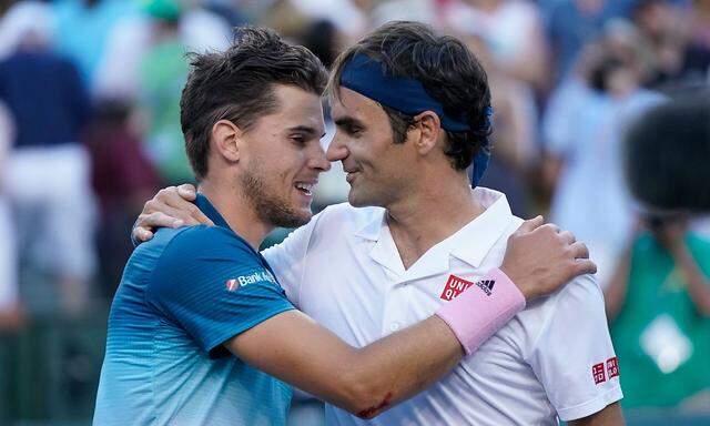 2019 Indian Wells Dominic Thiem Austria beats Roger Federer Switzerland to win the Indian Wells