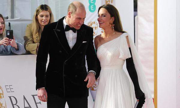 Prinz William und Prinzessin Catherine vor der Verleihung der BAFTAs in London.