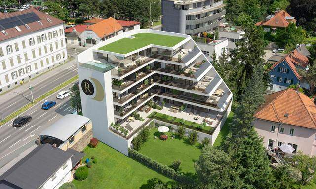 Derzeit in Bau: Geidorf-Living mit 17 Einheiten samt Penthouse in Graz.