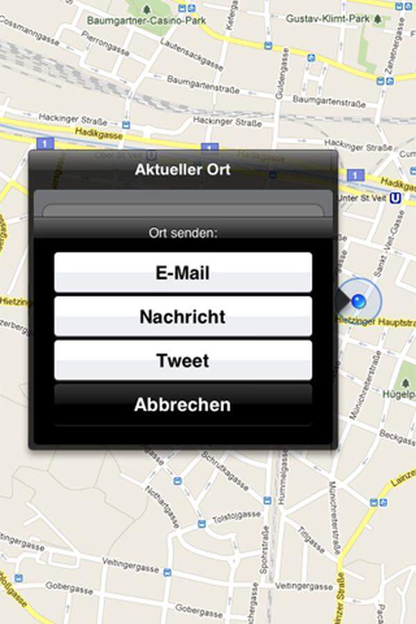 Twitter-Botschaften können in iOS 5 direkt aus dem Browser, Google Maps, Foto-App oder Youtube gesendet werden.