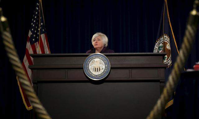 Federal Reserve Chair Janet Yellen attends a news conference after chairing the second day of a two-day meeting of the Federal Open Market Committee to set interest rates in Washington