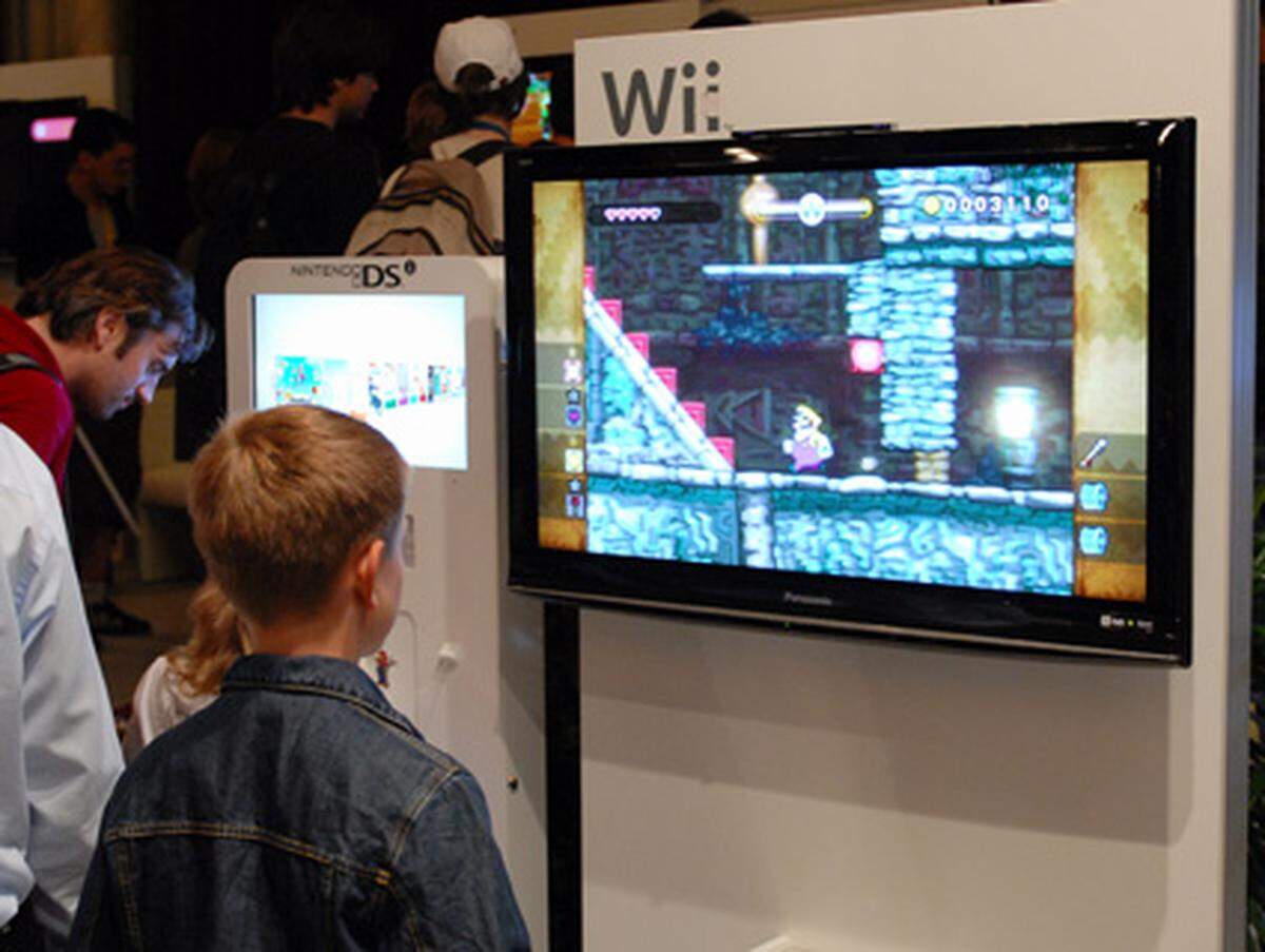 Viele der Wii-Titel interessierten vor allem das jüngere Publikum.