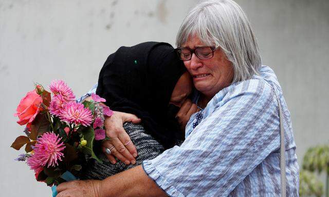 Trauer nach dem Attentat. Der Terrorist von Christchurch tötete 51 betende Muslime in zwei Moscheen.