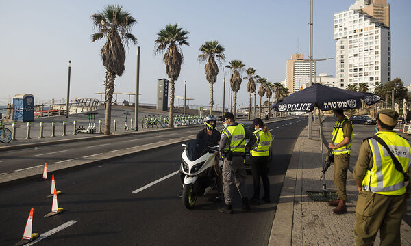 Ein Strand in Tel Aviv während des zweiten Lockdowns im September. 