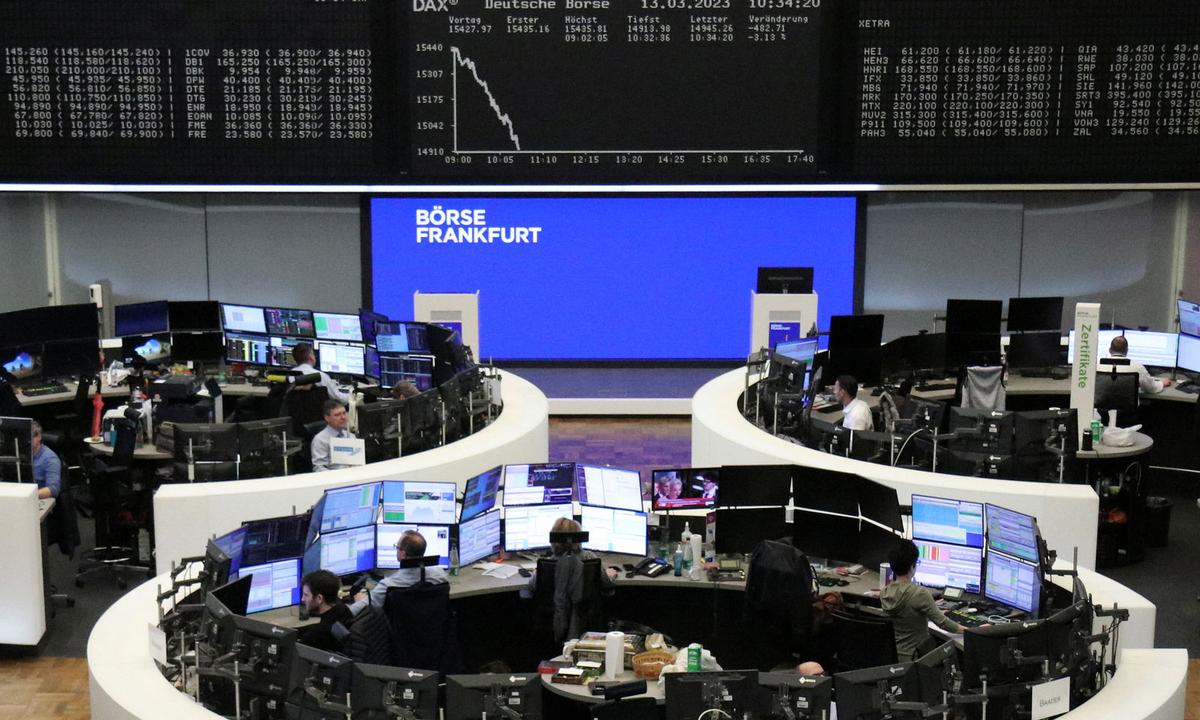 German share price index DAX graph is pictured in Frankfurt
