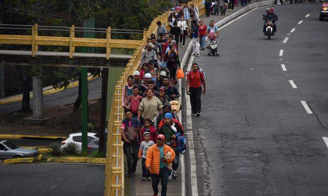 Migranten zwischen Honduras und Guatemala