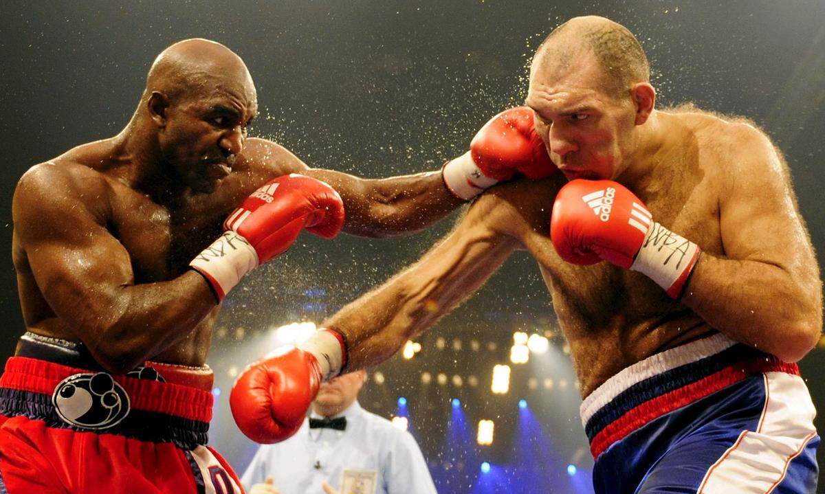 Bei Evander Holyfield und dem Russen Nikolai Valuev gehen die Meinungen weit auseinander