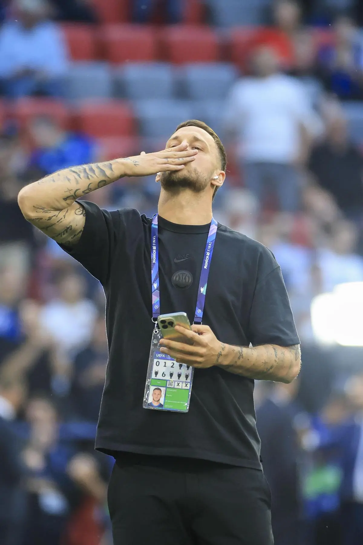 Marko Arnautovic was not used in his second Champions League final.