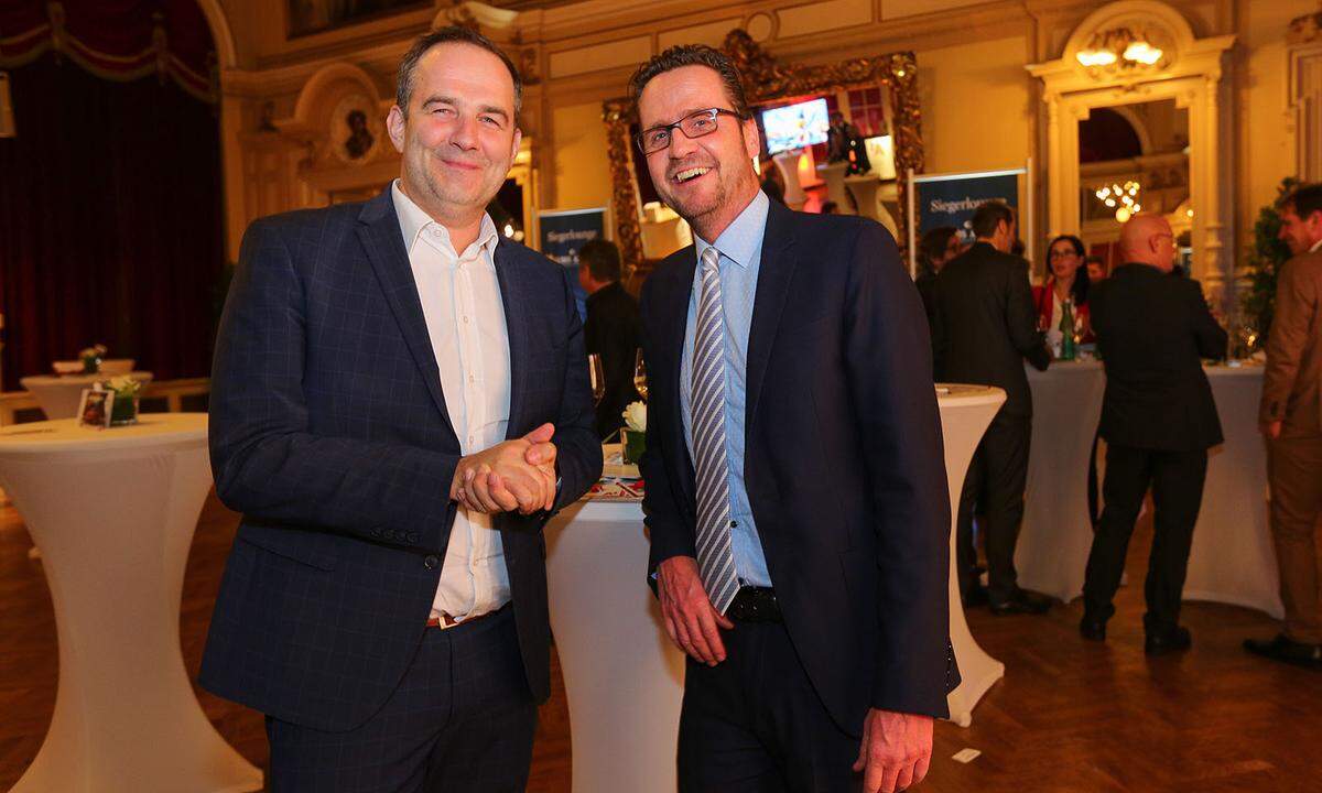 Johannes Schmid von Primetals Technologies (l.) mit PwC-Partner Peter Draxler