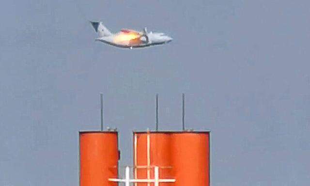 Feuer brach an Bord der Iljuschin Il-112B nahe Moskau aus.