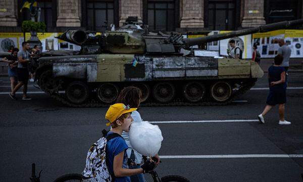 Ein Bild aus Kiew vom 23. August - rund um den Unabhängigkeitstag.