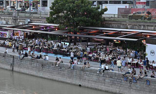 Donaukanal in Wien: Beliebt bei Jugendlichen