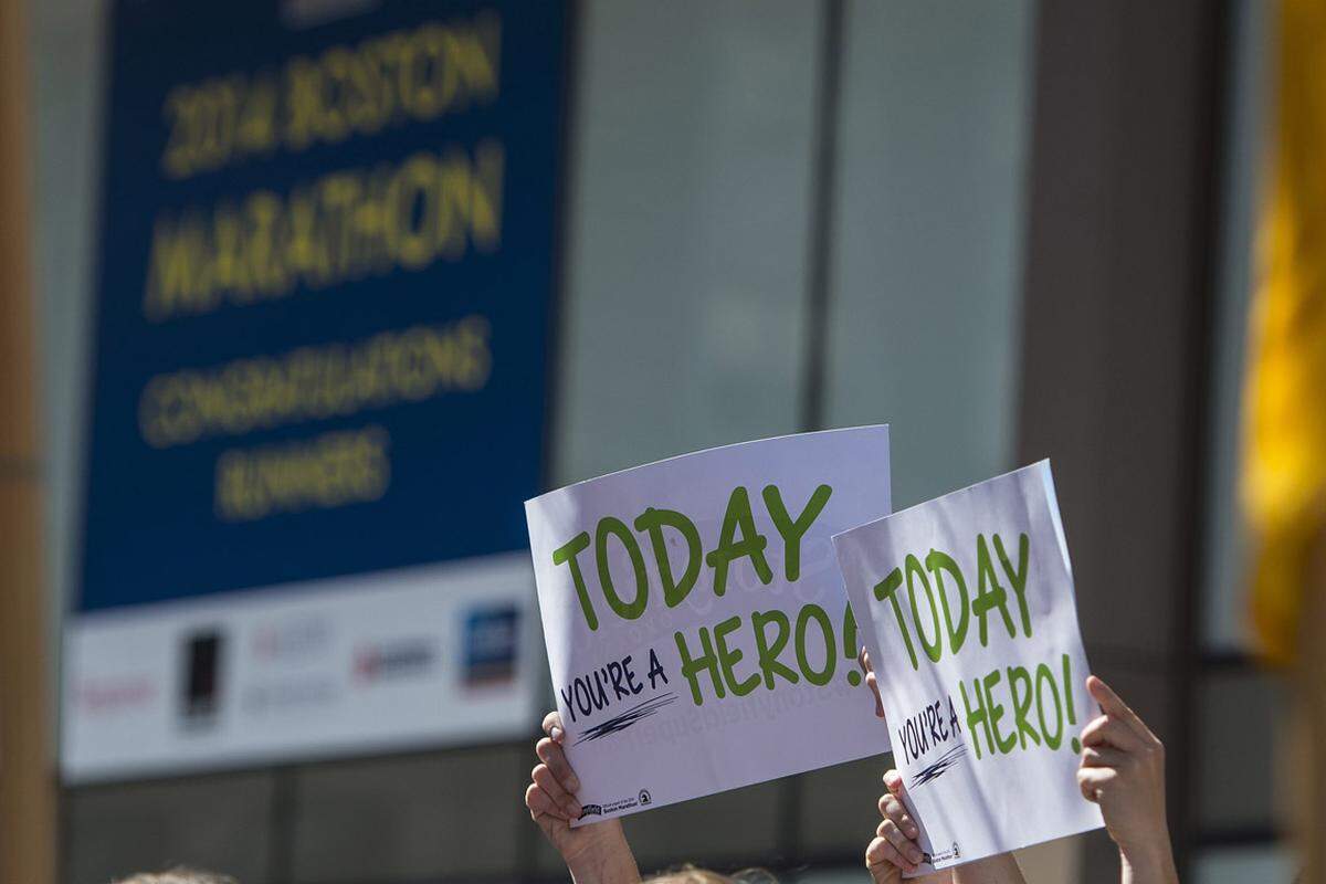 Die 118. Auflage des ältesten Städtemarathons der Welt in Boston stand 2014 ganz im Zeichen der Bombenanschläge des Vorjahres.