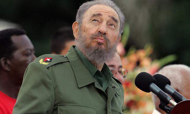 Fidel Castro 2006 bei einer Feier ihm zu Ehren. 