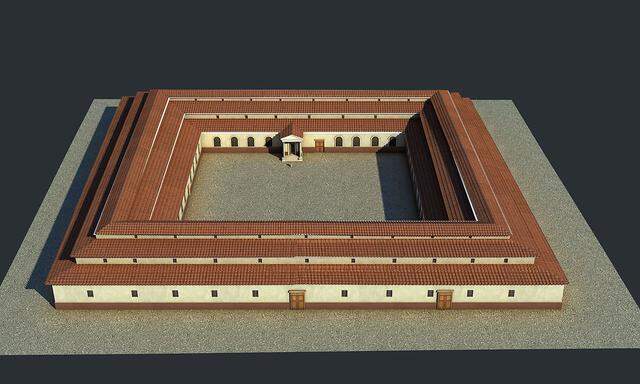3-D-Visualisierung eines römischen Heeresspitals (valetudinarium) Foto: 7reasons
