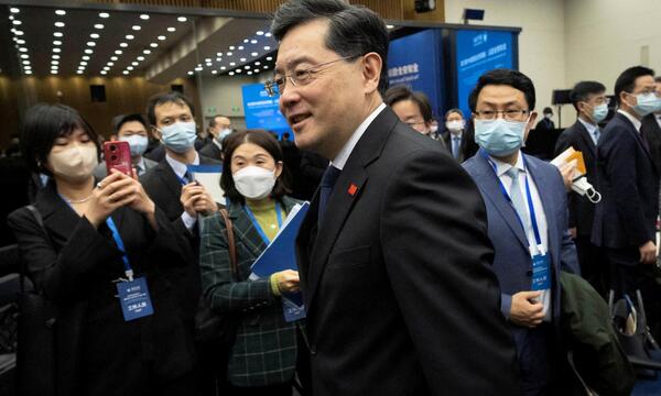 Archivbild vom Februar 2023 vom nun vom Amt enthobenen chinesischen Außenminister Qin Gang.