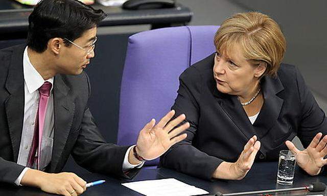 Die deutsche Bundeskanzlerin Merkel mahnt ihren Vizekanzler, seine Worte sehr vorsichtig zu wägen