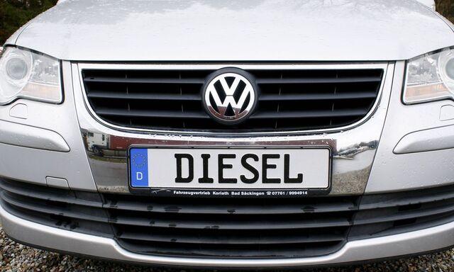 12 03 2018 Waldshut Deutschland Bild zeigt Nummernschild Volkswagen Diesel Autoverbot Verbot Umw