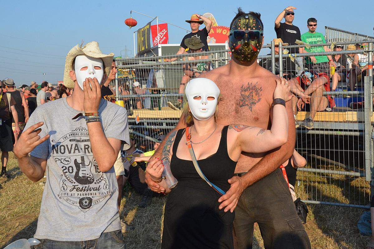 Die Masken dürften erst am Sonntag ihren großen Auftritt haben: Dann kommen Slipknot ins Burgenland.