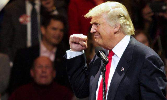 U.S. President-elect Donald Trump speaks at a rally as part of their ´USA Thank You Tour 2016´ in Cincinnati