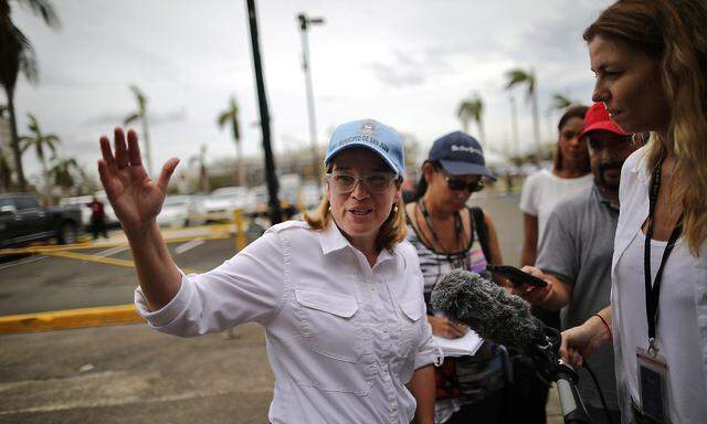 Carmen Yulin Cruz ist Bürgermeisterin von San Juan, sie kritisiert die Ineffizienz der US-Hilfen nach dem Hurrikan.