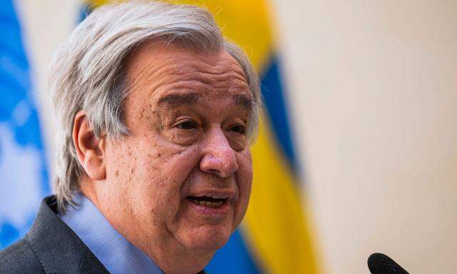 "Es gibt nur einen Weg, diesen aufziehenden Sturm zu stoppen: Die russische Invasion in der Ukraine muss beendet werden": UNO-Generalsekretär António Guterres (Archivbild).