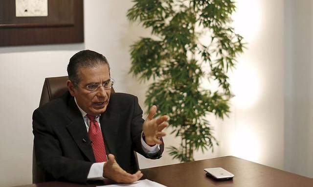 Ramon Fonseca, founding partner of law firm Mossack Fonseca, speaks during an interview with Reuters at his office in Panama City