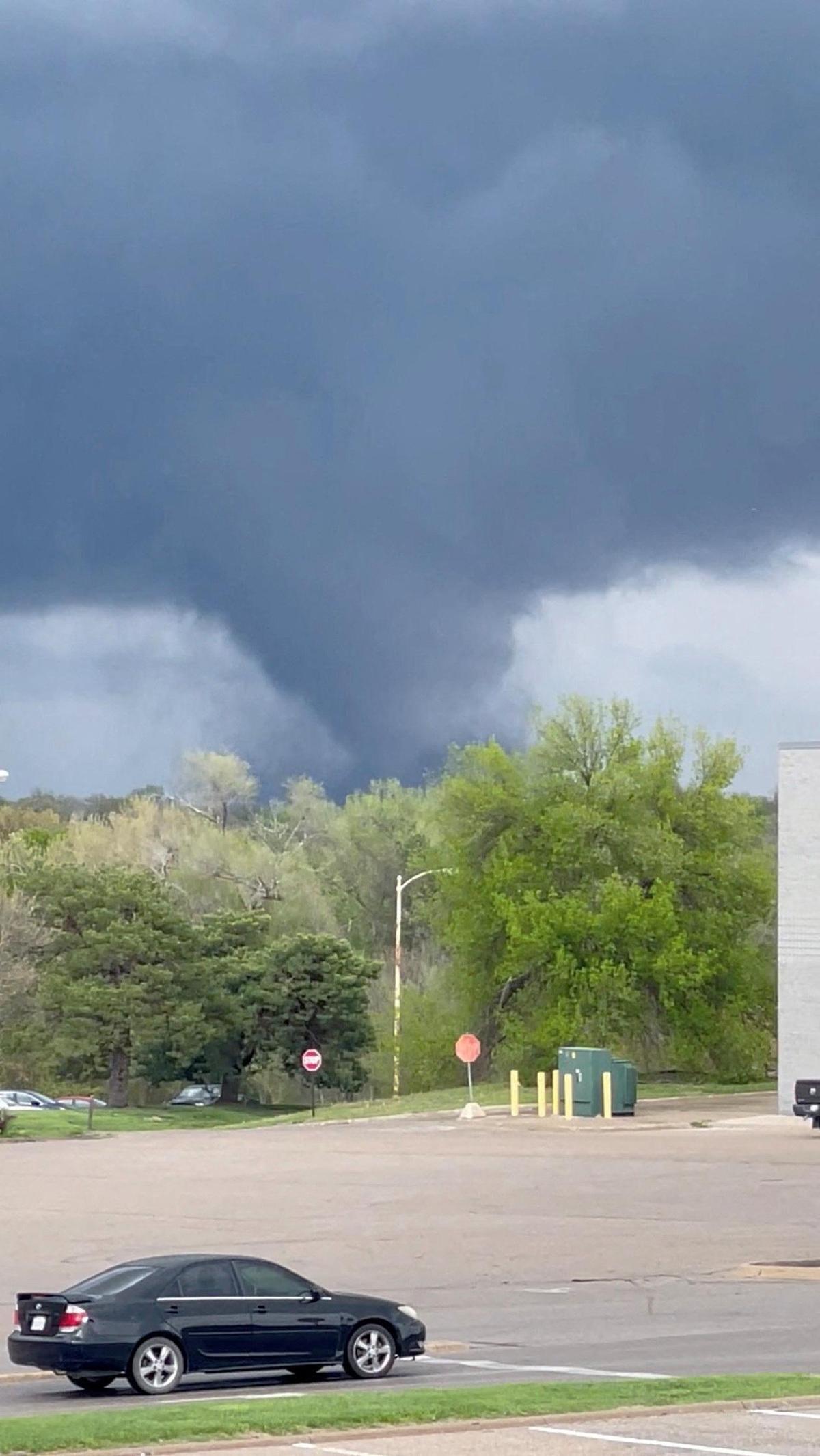 One of the tornadoes that struck Lincoln, Nebraska.