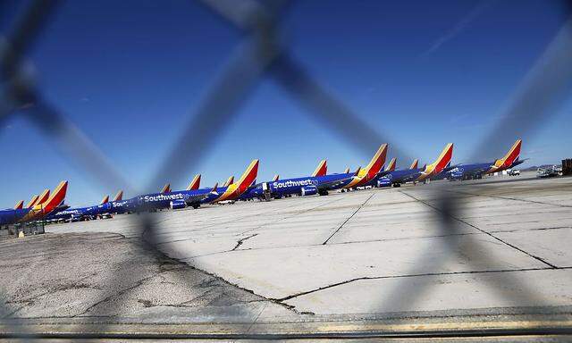 US-SOUTHWEST-PARKS-GROUNDED-BOEING-737-MAX-PLANES-AT-REMOTE-CALI