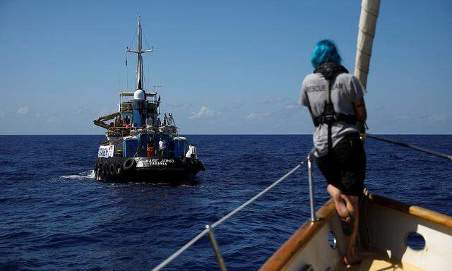 Die „Mare Jonio“ ist das einzige Schiff privater Rettungsorganisationen, das im Mittelmeer im Einsatz ist.