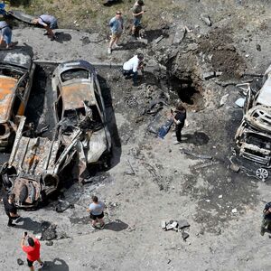 Am Sonntag nahmen russische Bomber ein Wohnviertel in der ukrainischen Hauptstadt Kiew ins Visier.  