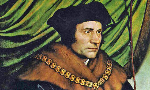 Thomas More, Humanist, Jurist, Politiker, Märtyrer. Gemalt von Hans Holbein dem Jüngeren (1527).