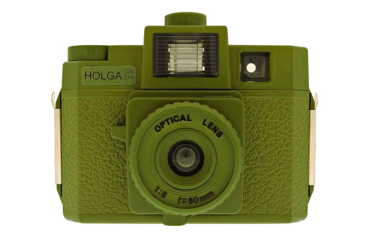 „Holga CFN 120 Green“, 51,75 Euro, www.shop.lomography.com