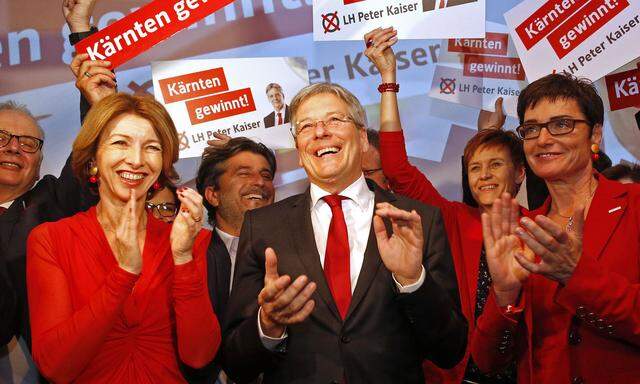 Der amtierende Kärntner Landeshauptmann Peter Kaiser beim Wahlkampfauftakt der SPÖ im Jänner 2018