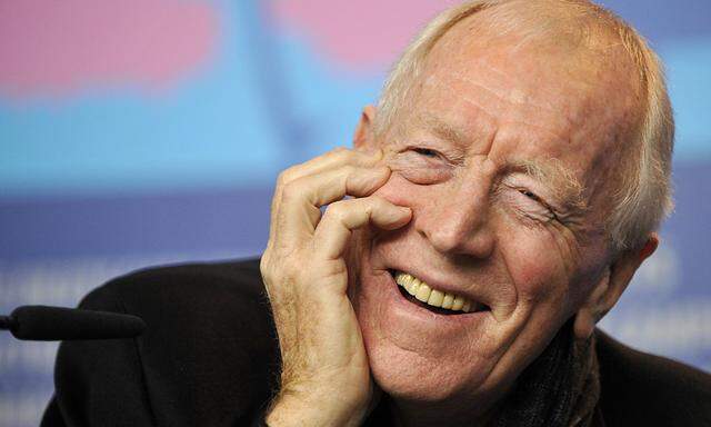 Actor von Sydow attends news conference to promote movie ´Extremely Loud And Incredibily Close´ at 62nd Berlinale International Film Festival in Berlin