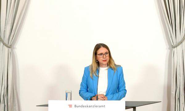 Österreichs Ex-Wirtschaftsministerin Margarete Schramböck auf einem Archivbild aus dem Jahr 2021.