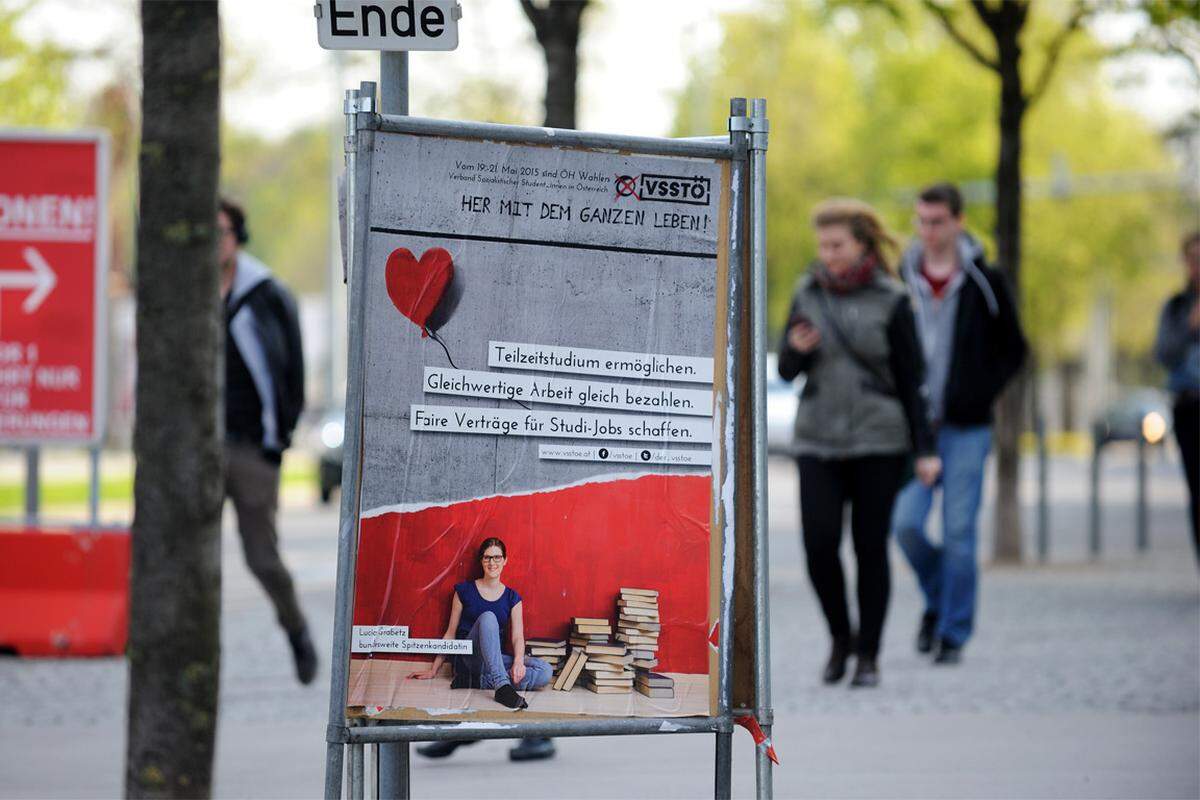 Der SPÖ-nahe Verband Sozialistischer Student_innen setzt auf den Faktor Arbeit.