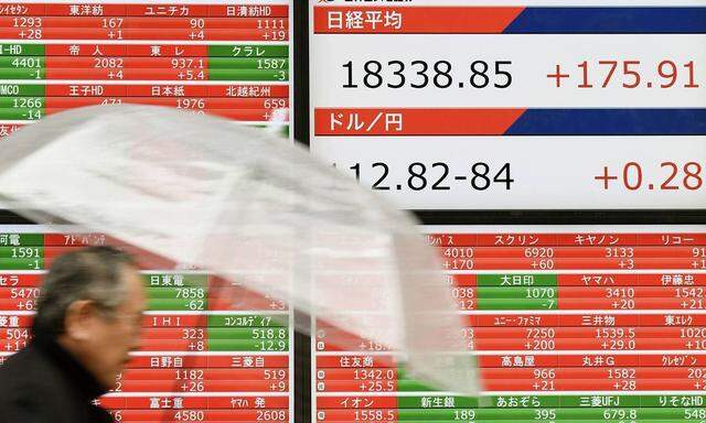 Nikkei rises for 6th straight day A financial data screen in Tokyo shows the Nikkei Stock Average ri