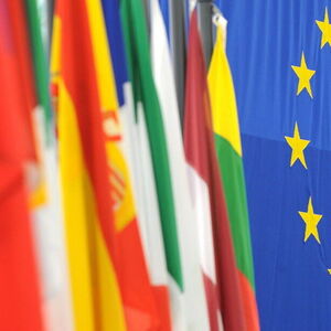 Fahnen der  europaeischen Mitgliedsstaaten