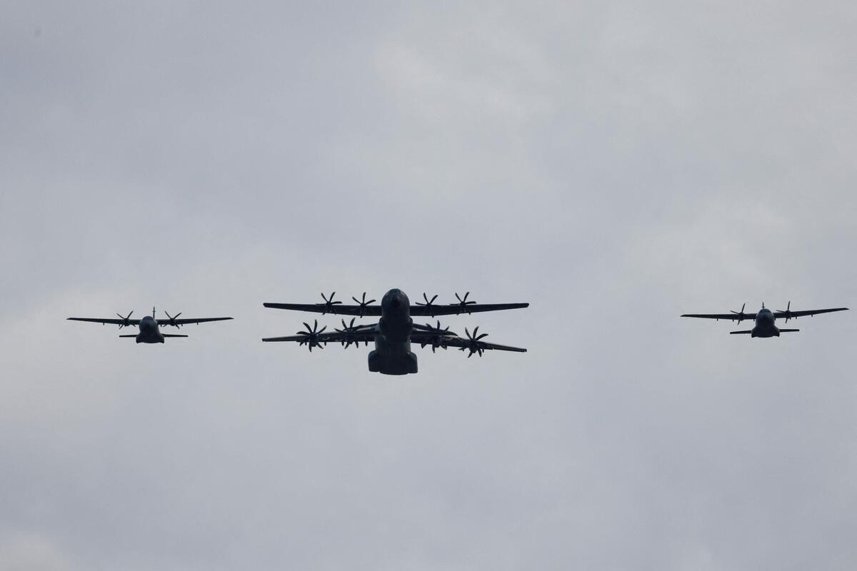 Weitere Bilder von der Militärparade in Paris anlässlich des französischen Nationalfeiertags.