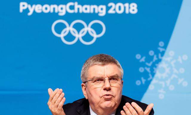OLYMPISCHE WINTERSPIELE PYEONGCHANG 2018: PK IOC: BACH