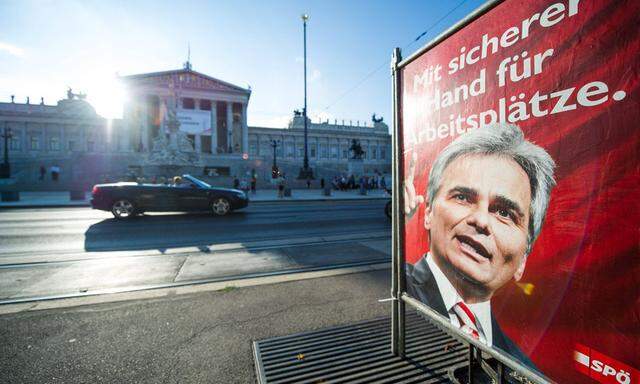 SPÖ Plakate illegal Partei 