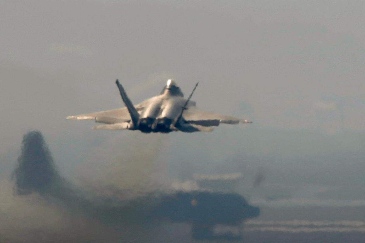 Angesichts der jüngsten Provokationen schickte Washington Kampfjets vom Typ F-22 Raptor.