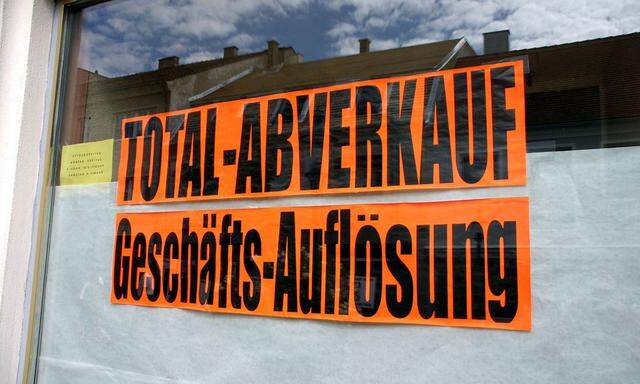 Total-Abverkauf wegen Geschaeftsaufloesung