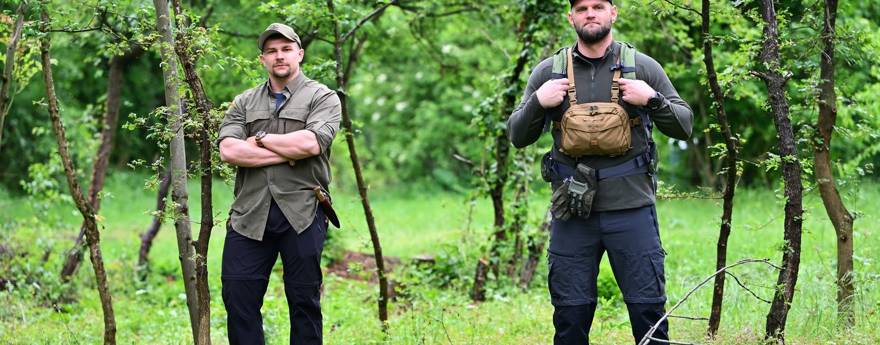 Mario Malkowsky (links) und Roland Veit einige Wochen vor ihrer Kanutour durch den schwedischen Nationalpark Färnebofjärden in einer Wiener Gstätten.