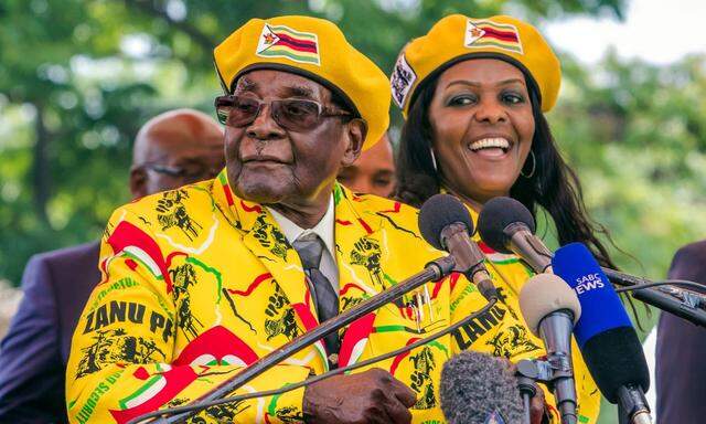 Robert Mugabe bei seinem Abtritt 2017