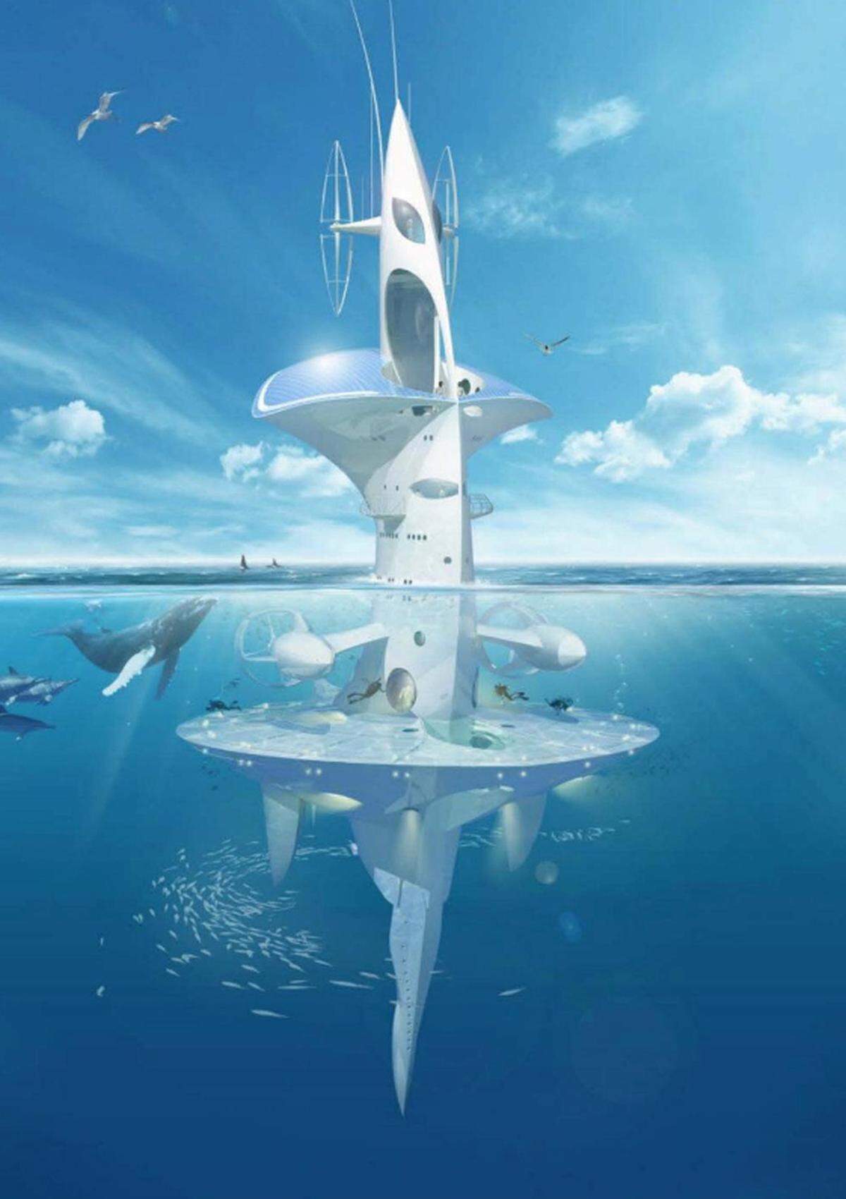 Rougerie ist für seine außergewöhnlichen Ideen bekannt, die zwar fantastisch aussehen, aber auch umgesetzt werden. Der SeaOrbiter, quasi ein Marine-Wolkenkrater, befindet sich mittlerweile in Bau.